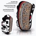 RDX T3 Muay Thai Training Schild Kick Pads weiß/schwarz 5