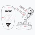 RDX T3 Muay Thai Training Schild Kick Pads weiß/schwarz 6