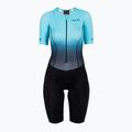 Triathlonanzug Damen HUUB Commit Long Course Suit schwarz-blau COMWLCS