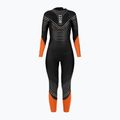 Triathlon neoprenanzug Damen HUUB Araya 2:4 schwarz-orange ARAYAW