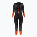 Triathlon neoprenanzug Damen HUUB Araya 2:4 schwarz-orange ARAYAW 2