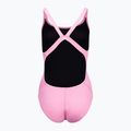 Nike Hydrastrong Solid Fastback einteiliger Badeanzug für Damen, rosa NESSA001-660 2