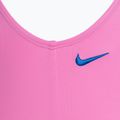 Nike Multi Logo U-Back einteiliger Badeanzug für Kinder in verspieltem Rosa 4