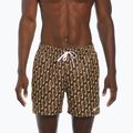 Badeshorts Badehosen Herren Nike Swoosh Link 5" Volley cacao wow