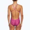 Einteiliger Schwimmanzug Damen Nike Hydrastrong Multi Print Cutout hot fuchsia 3