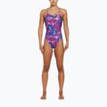 Einteiliger Schwimmanzug Damen Nike Hydrastrong Multi Print Lace Up Tie Back persian violet 2