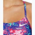 Einteiliger Schwimmanzug Damen Nike Hydrastrong Multi Print Lace Up Tie Back persian violet 4