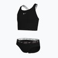 Zweiteiliger Kinder-Badeanzug Nike Logo Tape Crossback Midkini schwarz 3