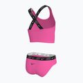 Zweiteiliger Kinder-Badeanzug Nike Logo Tape Crossback Midkini hyper pink 2