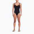 Einteiliger Damen-Badeanzug Nike Essential V-Neck schwarz 2
