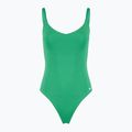 Einteiliger Damen-Badeanzug Nike Essential V-Neck stadium green
