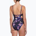 Nike Floral Blur V-Neck Damen-Badeanzug einteilig schwarz 3