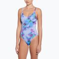 Nike Floral Blur V-Neck Damen-Badeanzug einteilig Hortensien