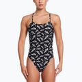 Einteiliger Damen-Badeanzug Nike Hydrastrong Cutout jet black