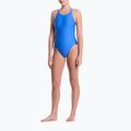 Damen Badeanzug Nike Logo Tape Fastback blue crystal 2