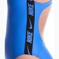 Damen Badeanzug Nike Logo Tape Fastback blue crystal 5
