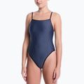 Damen Badeanzug Nike Ocean Bound Ripple Texture Square Neck slate