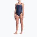 Damen Badeanzug Nike Ocean Bound Ripple Texture Square Neck slate 2