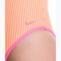 Damen Badeanzug Nike Ocean Bound Ripple Texture Square Neck pink glow 5