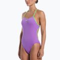 Damen Badeanzug Nike Hydrastrong Logo Graphic T-Back bright violet