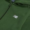 Kinder-Sweatshirt New Balance Brush Back Small Logo Full Zip Hoodie dark alpine green 3
