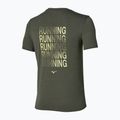 Herren-Laufshirt Mizuno Core Run Short Sleeve Tee forest night 2
