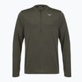 Laufsweatshirt für Herren Mizuno Core Impulse Half Zip Long Sleeve Tee forest night