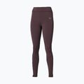 Damenlaufleggings Mizuno Active Warmalite Long Tight raisin