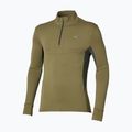 Laufsweatshirt für Herren Mizuno Active Warmalite Half Zip Long Sleeve Top martini olive
