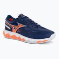 Herren-Tennisschuhe Mizuno Wave Enforce Tour 2 CC beacon blue/white/lava orange