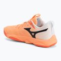 Volleyballschuhe Mizuno Wave Momentum Elite flamingo coral/lava orange/white 3