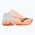 Volleyballschuhe Mizuno Wave Lightning Pro Mid flamingo coral/carbon/white 2