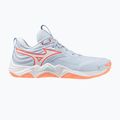 Damen-Volleyballschuhe Mizuno Wave Momentum Elite blue finch/white/lava orange