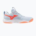 Damen-Volleyballschuhe Mizuno Wave Momentum Elite blue finch/white/lava orange 2
