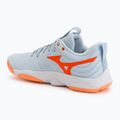 Damen-Volleyballschuhe Mizuno Wave Momentum Elite blue finch/white/lava orange 3