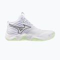 Damen-Volleyballschuhe Mizuno Wave Momentum Elite Mid white/balsam green/ambrosia