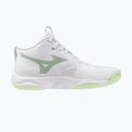 Damen-Volleyballschuhe Mizuno Wave Momentum Elite Mid white/balsam green/ambrosia 2