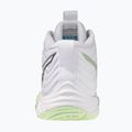 Damen-Volleyballschuhe Mizuno Wave Momentum Elite Mid white/balsam green/ambrosia 3