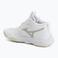 Damen-Volleyballschuhe Mizuno Wave Momentum Elite Mid white/balsam green/ambrosia 3