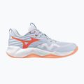 Damen-Volleyballschuhe Mizuno Wave Momentum Pro blue finch/lava orange/flamingo coral