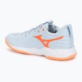 Damen-Volleyballschuhe Mizuno Wave Momentum Pro blue finch/lava orange/flamingo coral 3