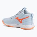 Damen-Volleyballschuhe Mizuno Wave Momentum Pro Mid blue finch/lava orange/flamingo coral 3
