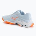Damen-Volleyballschuhe Mizuno Wave Lightning Elite blue finch/white/lava orange 3