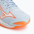 Damen-Volleyballschuhe Mizuno Wave Lightning Elite blue finch/white/lava orange 7