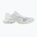 Damen-Volleyballschuhe Mizuno Wave Lightning Elite white/balsam green/ambrosia