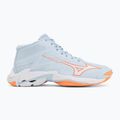 Damen-Volleyballschuhe Mizuno Wave Lightning Elite Mid blue finch/whitelava orange 2