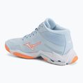 Damen-Volleyballschuhe Mizuno Wave Lightning Elite Mid blue finch/whitelava orange 3