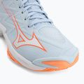 Damen-Volleyballschuhe Mizuno Wave Lightning Elite Mid blue finch/whitelava orange 7