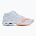 Damen-Volleyballschuhe Mizuno Wave Lightning Pro Mid blue finch/lava orange/flamingo coral 2