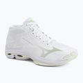 Damen-Volleyballschuhe Mizuno Wave Lightning Pro Mid white/aqua gray/ambrosia